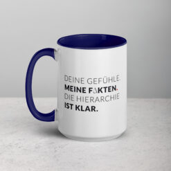 Tasse mit farbiger Innenseite | MEINE FAKTEN