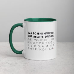 Farbige Tasse | WASCHHINWEIS