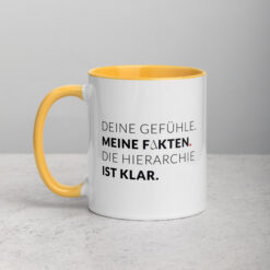 Tasse mit farbiger Innenseite | MEINE FAKTEN
