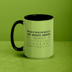 Farbige Tasse | WASCHHINWEIS