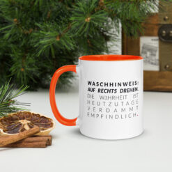 Farbige Tasse | WASCHHINWEIS