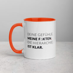 Tasse mit farbiger Innenseite | MEINE FAKTEN