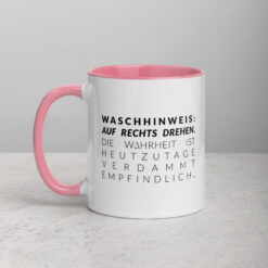 Farbige Tasse | WASCHHINWEIS