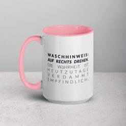 Farbige Tasse | WASCHHINWEIS