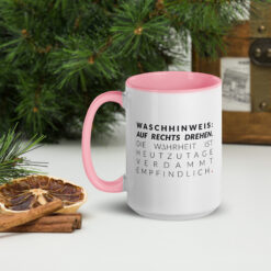 Farbige Tasse | WASCHHINWEIS
