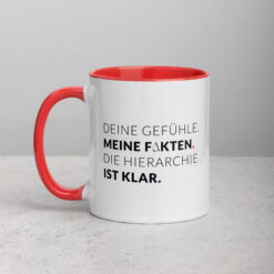 Tasse mit farbiger Innenseite | MEINE FAKTEN