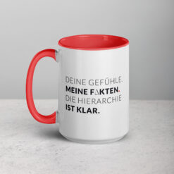 Tasse mit farbiger Innenseite | MEINE FAKTEN