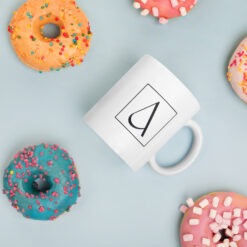 Tasse in weiß, glänzend | WASCHHINWEIS