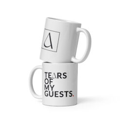 Weiße, glänzende Tasse | TEARS