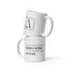 Weiße, glänzende Tasse | MEINE FAKTEN
