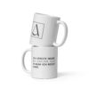 Weiße, glänzende Tasse | ICH STREITE NICHT