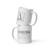 Tasse in weiß, glänzend | WASCHHINWEIS
