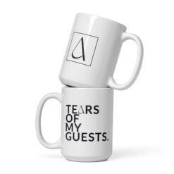 Alternative view of Weiße, glänzende Tasse | TEARS