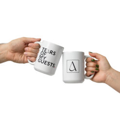 Weiße, glänzende Tasse | TEARS