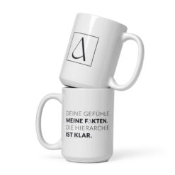 Alternative view of Weiße, glänzende Tasse | MEINE FAKTEN