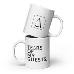 Weiße, glänzende Tasse | TEARS