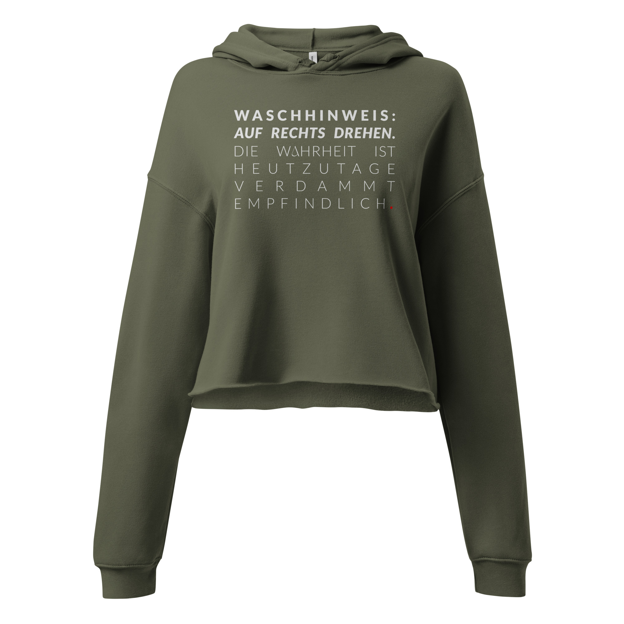Cropped Hoodie für Damen – Bella + Canvas 7502 | WASCHHINWEIS – Bild 10