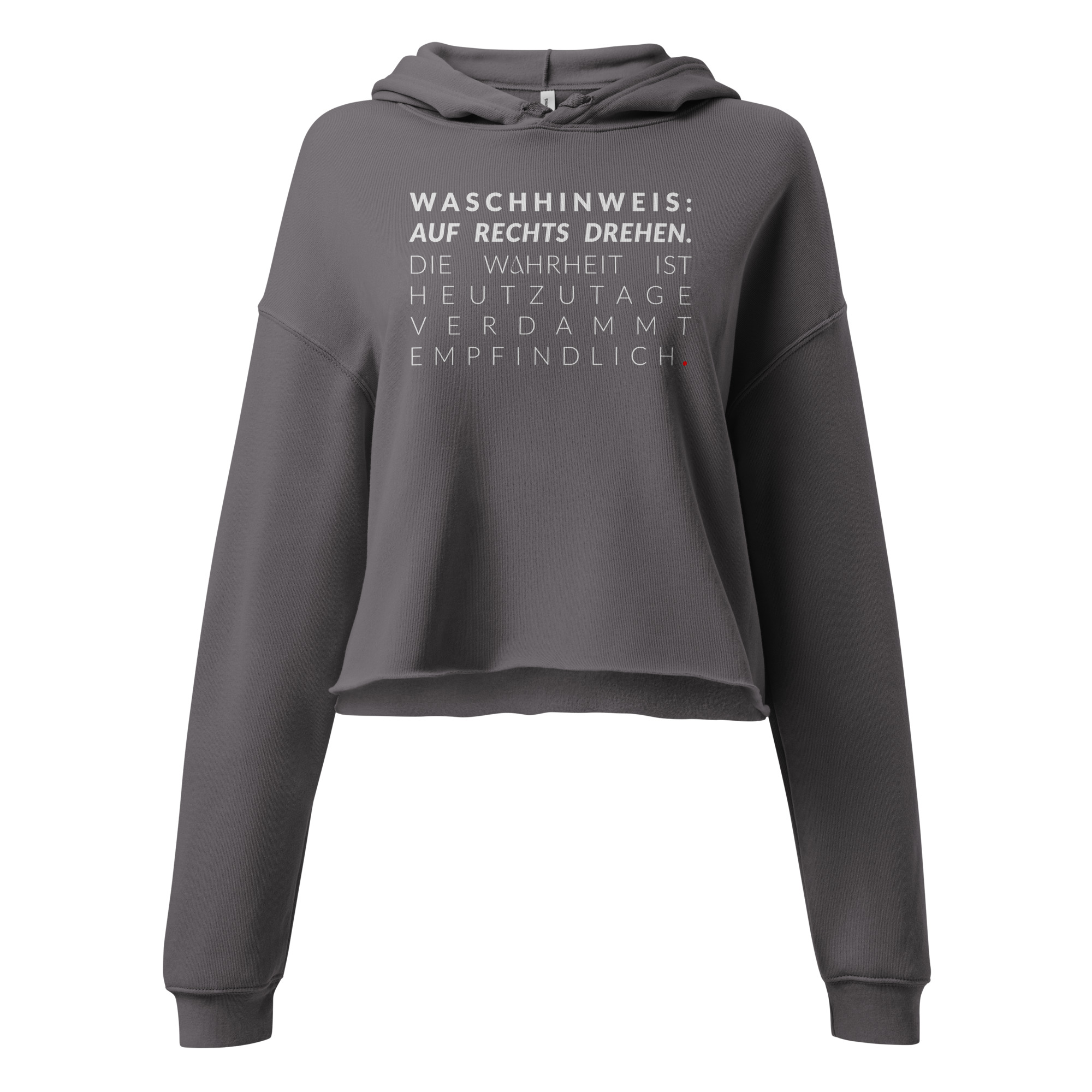 Cropped Hoodie für Damen – Bella + Canvas 7502 | WASCHHINWEIS – Bild 3