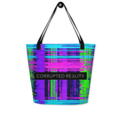 Alternative view of The Riot Tote – Premium Allover-Stofftasche mit Innenfach | CORRUPTED REALITY
