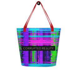 The Riot Tote – Premium Allover-Stofftasche mit Innenfach | CORRUPTED REALITY