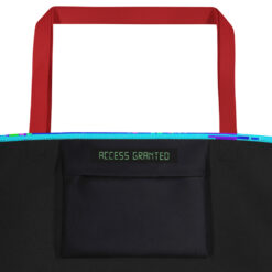 The Riot Tote – Premium Allover-Stofftasche mit Innenfach | CORRUPTED REALITY