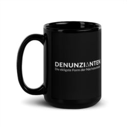 Tiefschwarze Keramiktasse, glänzend | DENUNZIANTEN