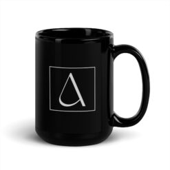 Tiefschwarze Keramiktasse, glänzend | DENUNZIANTEN