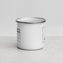 Tasse aus Emaille | WASCHHINWEIS