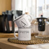 Tasse aus Emaille | WASCHHINWEIS