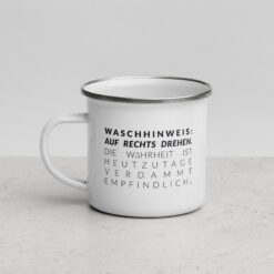 Alternative view of Tasse aus Emaille | WASCHHINWEIS