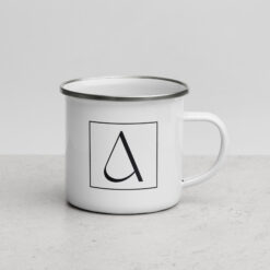 Tasse aus Emaille | WASCHHINWEIS