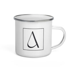 Camper-Tasse aus Emaille – ICH FÜHLE MICH HEUTE ALS FRAU