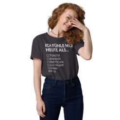 Unisex T-Shirt aus Bio-Baumwolle Creator 2.0 – Stanley/Stella STTU169 | ICH FÜHLE MICH HEUTE ALS FRAU