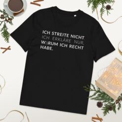 Unisex T-Shirt aus Bio-Baumwolle Creator 2.0 – Stanley/Stella STTU169 | ICH STREITE NICHT