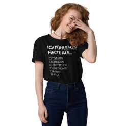 Unisex T-Shirt aus Bio-Baumwolle Creator 2.0 – Stanley/Stella STTU169 | ICH FÜHLE MICH HEUTE ALS FRAU