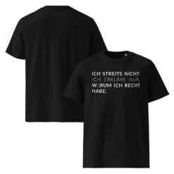 Unisex T-Shirt aus Bio-Baumwolle Creator 2.0 – Stanley/Stella STTU169 | ICH STREITE NICHT