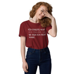 Unisex T-Shirt aus Bio-Baumwolle Creator 2.0 – Stanley/Stella STTU169 | ICH STREITE NICHT