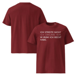 Unisex T-Shirt aus Bio-Baumwolle Creator 2.0 – Stanley/Stella STTU169 | ICH STREITE NICHT