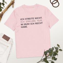 Unisex T-Shirt aus Bio-Baumwolle Creator 2.0 – Stanley/Stella STTU169 | ICH STREITE NICHT