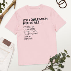 Unisex T-Shirt aus Bio-Baumwolle Creator 2.0 – Stanley/Stella STTU169 | ICH FÜHLE MICH HEUTE ALS MANN