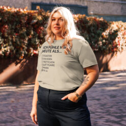 Unisex T-Shirt aus Bio-Baumwolle Creator 2.0 – Stanley/Stella STTU169 | ICH FÜHLE MICH HEUTE ALS FRAU