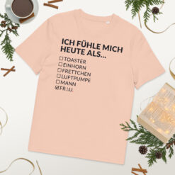 Unisex T-Shirt aus Bio-Baumwolle Creator 2.0 – Stanley/Stella STTU169 | ICH FÜHLE MICH HEUTE ALS FRAU