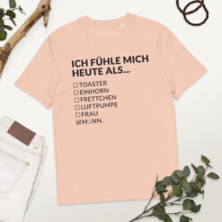 Unisex T-Shirt aus Bio-Baumwolle Creator 2.0 – Stanley/Stella STTU169 | ICH FÜHLE MICH HEUTE ALS MANN
