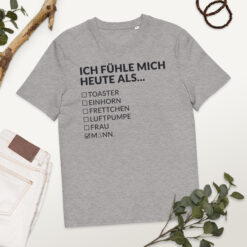 Unisex T-Shirt aus Bio-Baumwolle Creator 2.0 – Stanley/Stella STTU169 | ICH FÜHLE MICH HEUTE ALS MANN