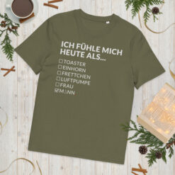 Unisex T-Shirt aus Bio-Baumwolle Creator 2.0 – Stanley/Stella STTU169 | ICH FÜHLE MICH HEUTE ALS MANN