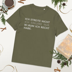 Unisex T-Shirt aus Bio-Baumwolle Creator 2.0 – Stanley/Stella STTU169 | ICH STREITE NICHT