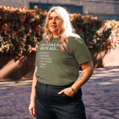 Unisex T-Shirt aus Bio-Baumwolle Creator 2.0 – Stanley/Stella STTU169 | ICH FÜHLE MICH HEUTE ALS FRAU
