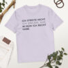 Unisex T-Shirt aus Bio-Baumwolle Creator 2.0 – Stanley/Stella STTU169 | ICH STREITE NICHT
