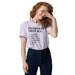 Unisex T-Shirt aus Bio-Baumwolle Creator 2.0 – Stanley/Stella STTU169 | ICH FÜHLE MICH HEUTE ALS FRAU