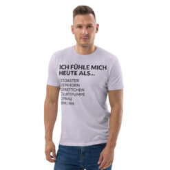 Unisex T-Shirt aus Bio-Baumwolle Creator 2.0 – Stanley/Stella STTU169 | ICH FÜHLE MICH HEUTE ALS MANN